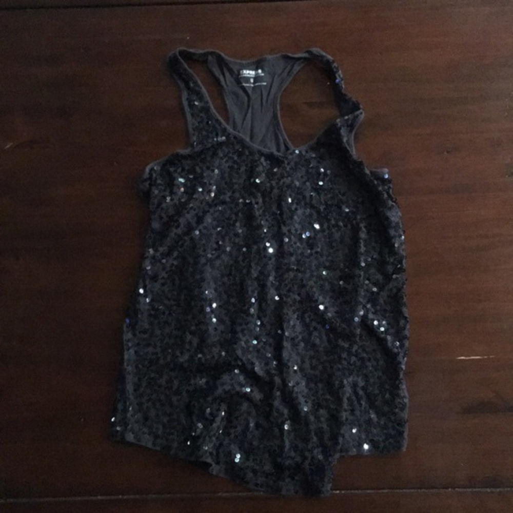 Express sparkle tank top Sz XS